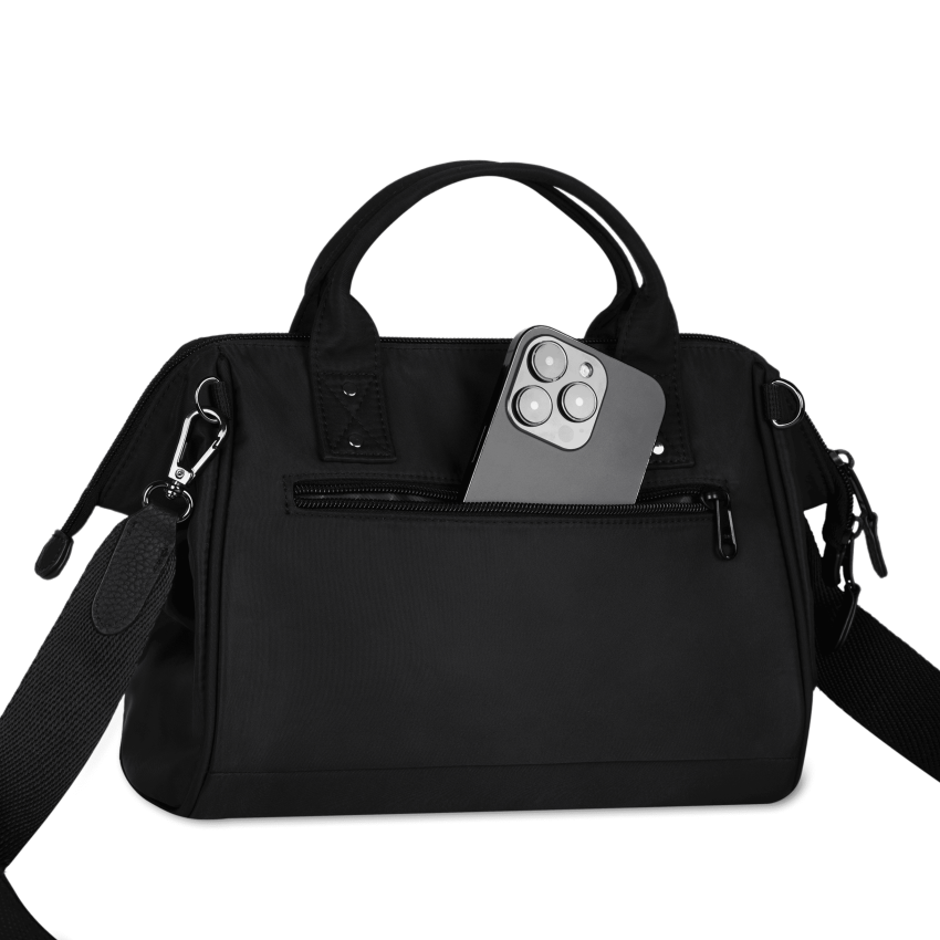 Sac à Main CABAIA CrossBody CAMBRIDGE Medium Noir Cloane Vannes CB CAMBRIDGE MEDIUM