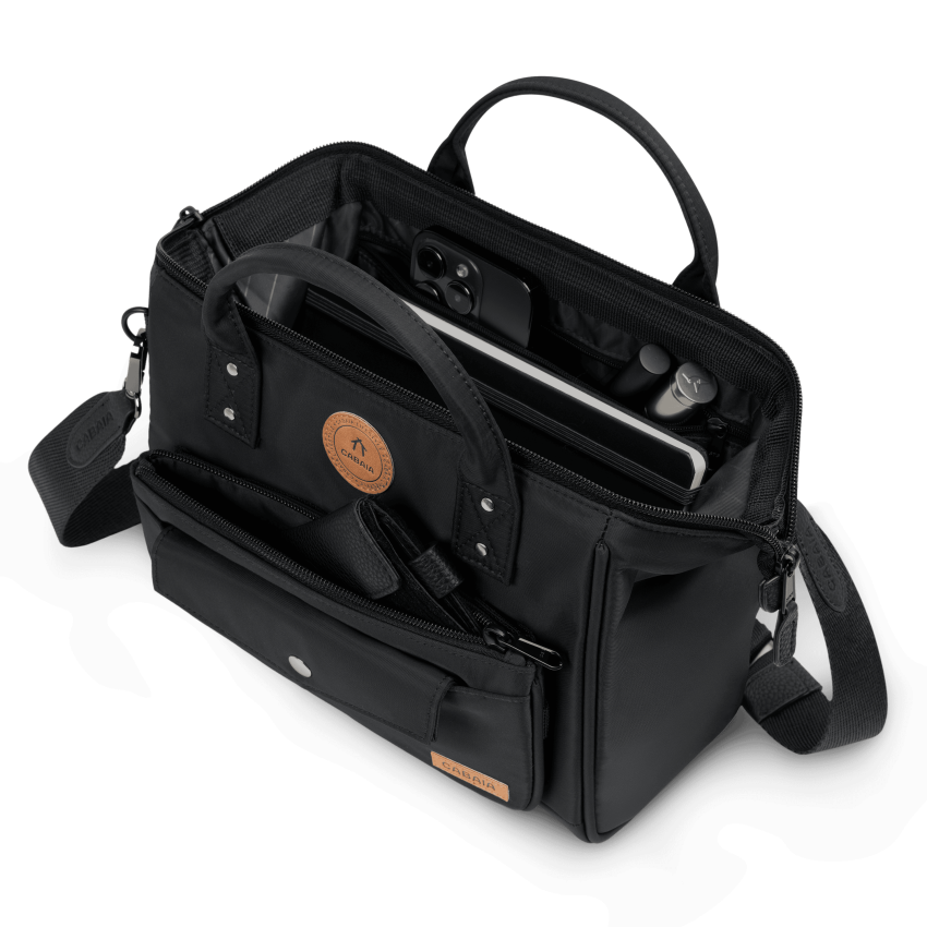 Sac à Main CABAIA CrossBody CAMBRIDGE Medium Noir Cloane Vannes CB CAMBRIDGE MEDIUM