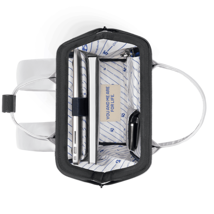 Sac à Dos CABAIA ASTANA Small Argenté Cloane vannes ASTANA SMALL