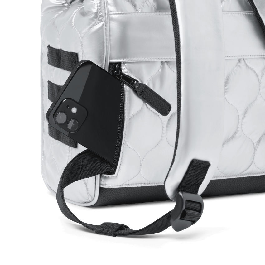 Sac à Dos CABAIA ASTANA Small Argenté Cloane vannes ASTANA SMALL