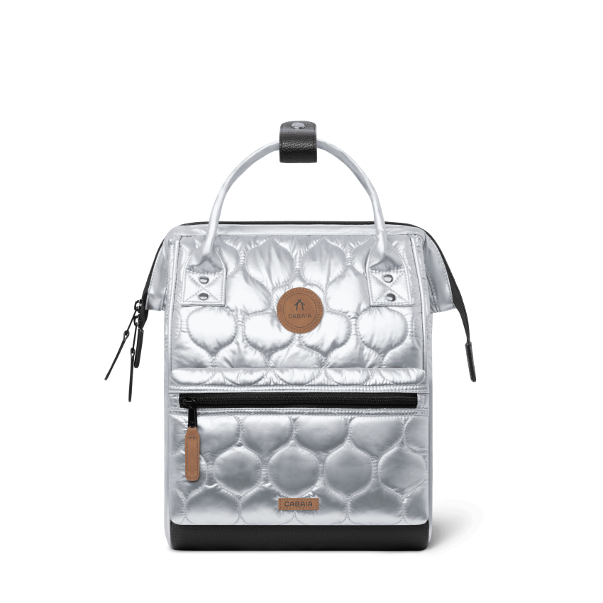 Sac à Dos CABAIA ASTANA Small Argenté Cloane vannes ASTANA SMALL