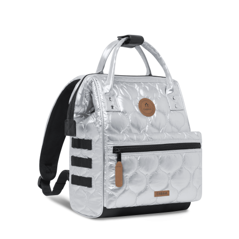 Sac à Dos CABAIA ASTANA Small Argenté Cloane vannes ASTANA SMALL