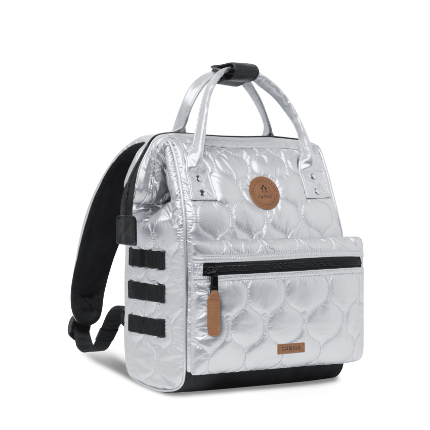 Sac à Dos CABAIA ASTANA Small Argenté Cloane vannes ASTANA SMALL