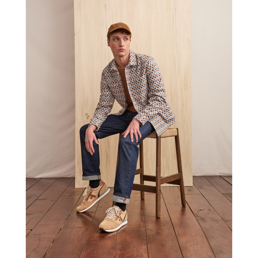 Chemise Homme Faguo CLEMONT Beige Cloane Vannes F25SH0114 BEI33