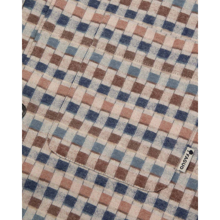 Chemise Homme Faguo CLEMONT Beige Cloane Vannes F25SH0114 BEI33