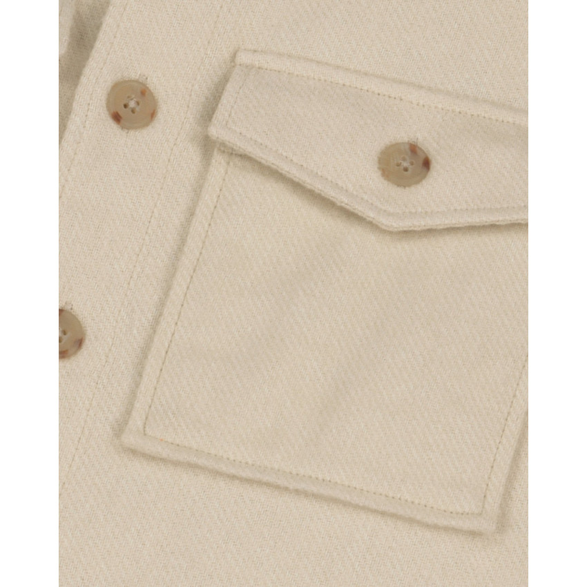 Chemise Homme Faguo FLAVIGNY Ecru Cloane Vannes F25SH0116 ECR02