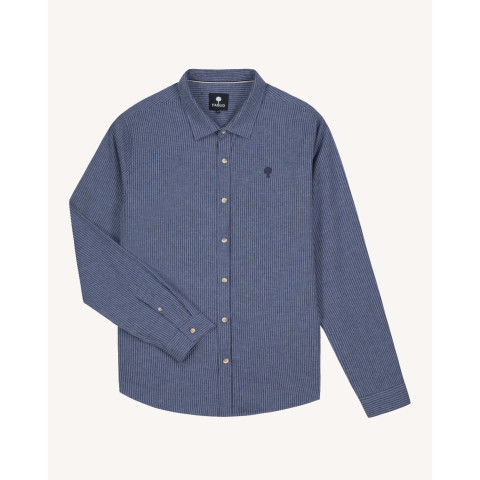 Chemise Faguo Homme IRATY Bleu Cloane Vannes F25SH0105 BLU14