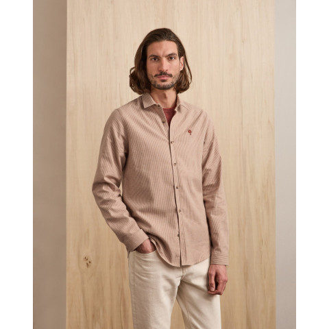 Chemise Faguo Homme IRATY Ecru Cloane Vannes F25SH0105 ECR16