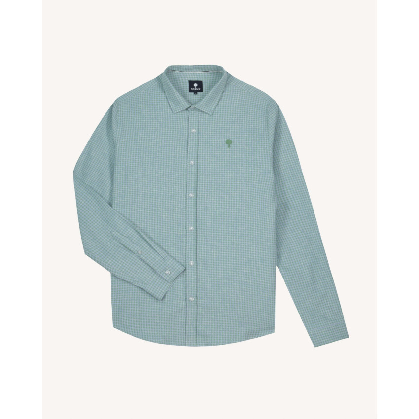 Chemise Faguo Homme IRATY Lagon Cloane Vannes F25SH0106 GRE41