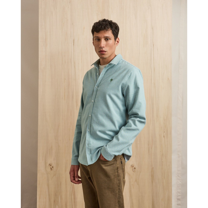 Chemise Faguo Homme IRATY Lagon Cloane Vannes F25SH0106 GRE41