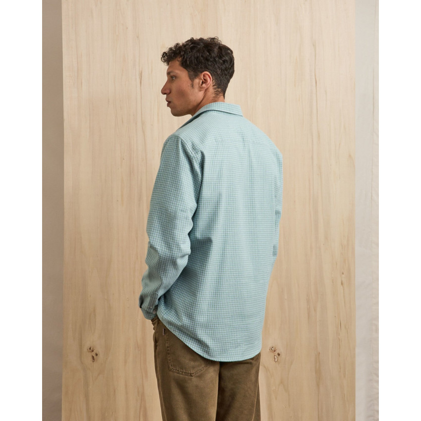 Chemise Faguo Homme IRATY Lagon Cloane Vannes F25SH0106 GRE41