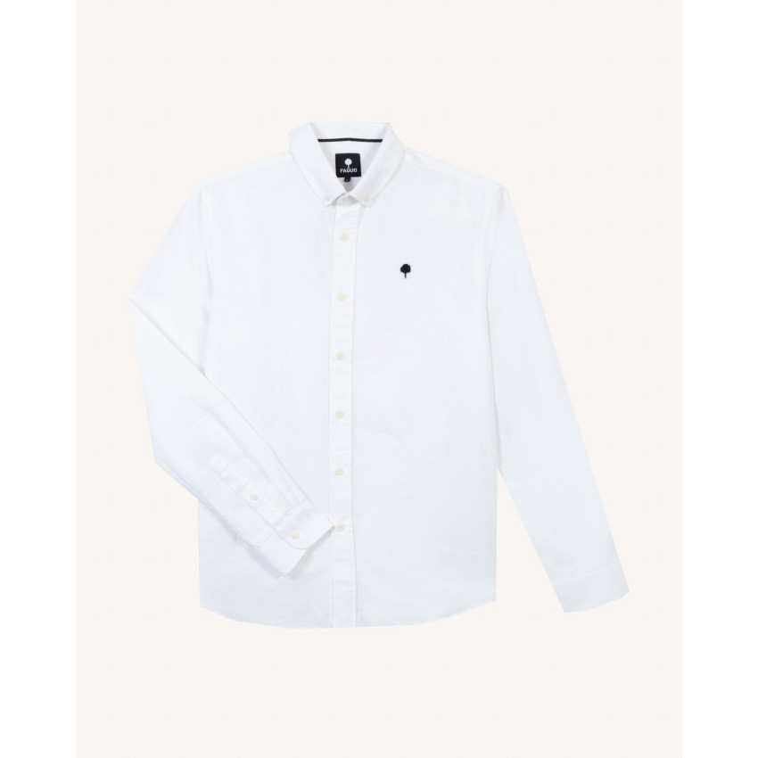 Chemise Faguo Homme IVOY Blanc Cloane Vannes F22SH0101 WHI36