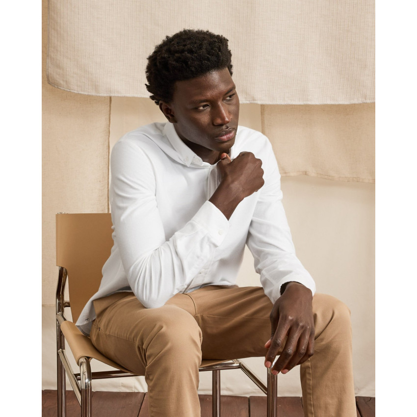 Chemise Faguo Homme IVOY Blanc Cloane Vannes F22SH0101 WHI36