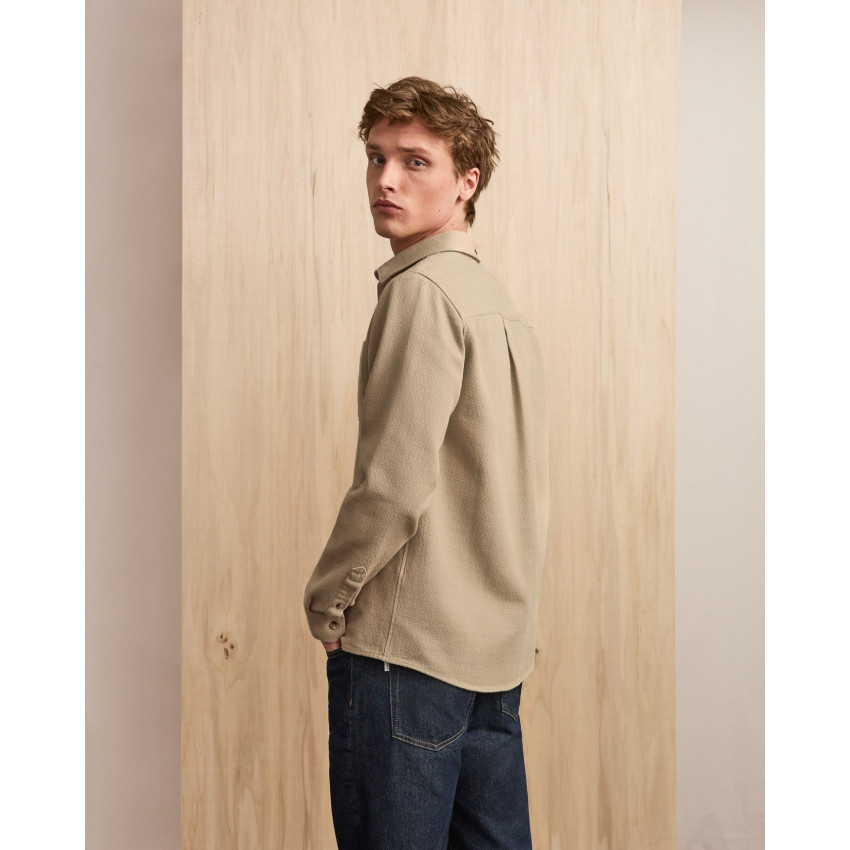 Surchemise Homme Faguo SIGNY Beige Cloane Vannes F25SH0109 BEI09