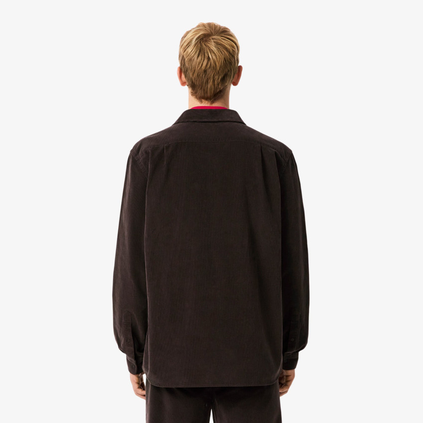 Chemise Homme Lacoste en VELOURS CÔTELÉ Marron Cloane Vannes CH3346 SKB