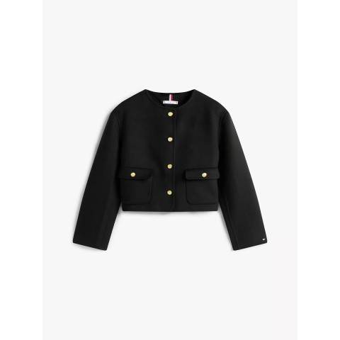 Veste Femme Tommy Hilfiger WOOL BLEND Noir Cloane Vannes WW0WW47446 BDS