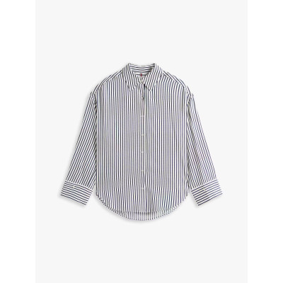 Chemise Femme Tommy Hilfiger TWILL EASY Bleu Marine Cloane Vannes WW0WW45888 0FD