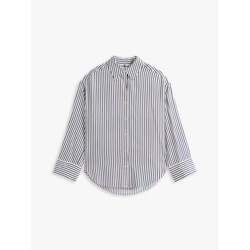 Chemise Femme Tommy Hilfiger TWILL EASY Bleu Marine Cloane Vannes WW0WW45888 0FD