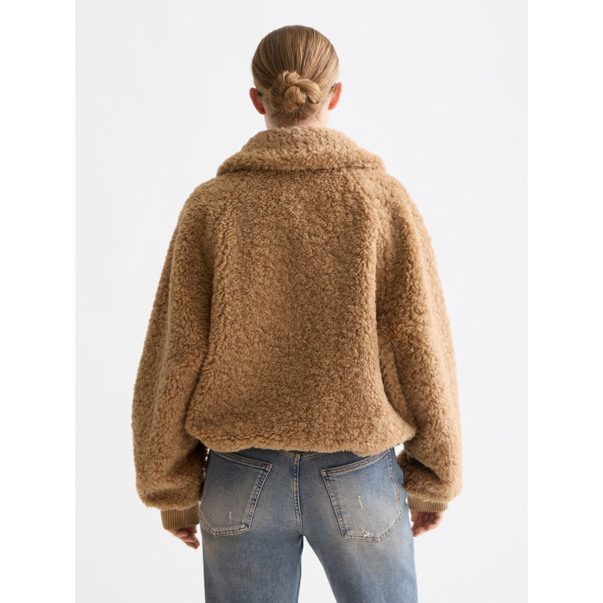 Blouson Femme TEDDY BOMBER Camel Scotch & Soda U9G00921T U294