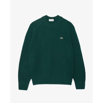 Pull Homme Cardé LACOSTE Vert Foncé AH3142 YZP XFJ