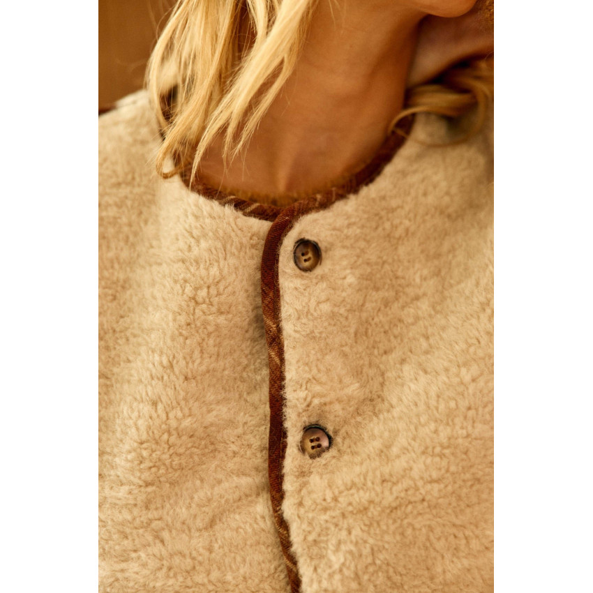 Veste Sans Manches Réversible La Petite Etoile Femme VINKA Marron Cloane Vannes