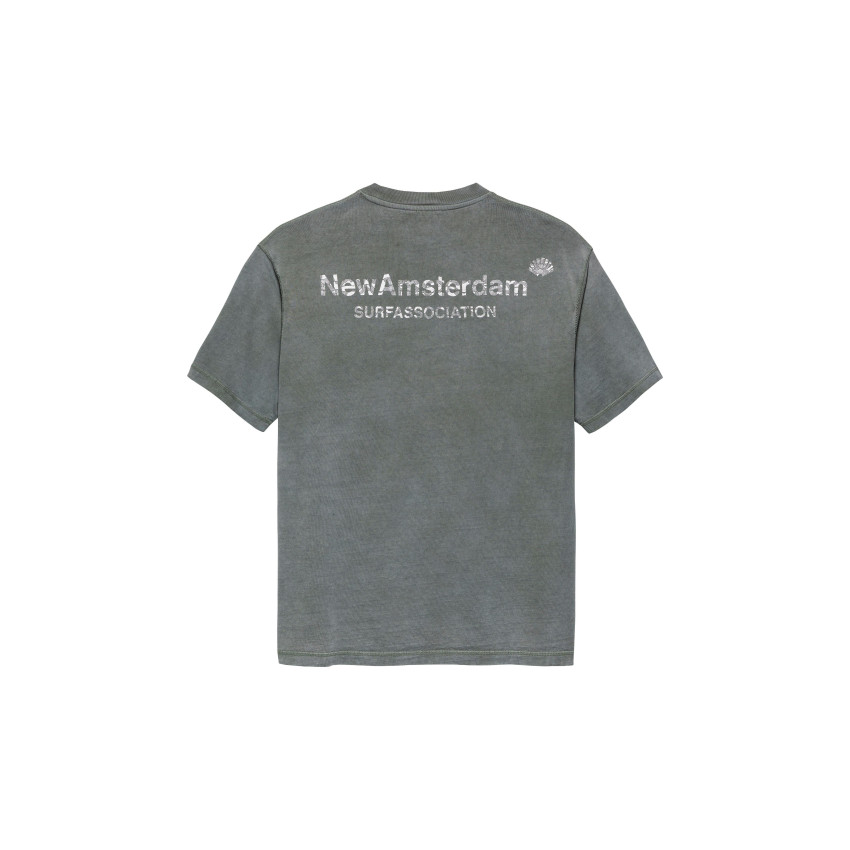 T-Shirt Homme New Amsterdam LACE PRINT LOGO Anthracite Cloane Vannes