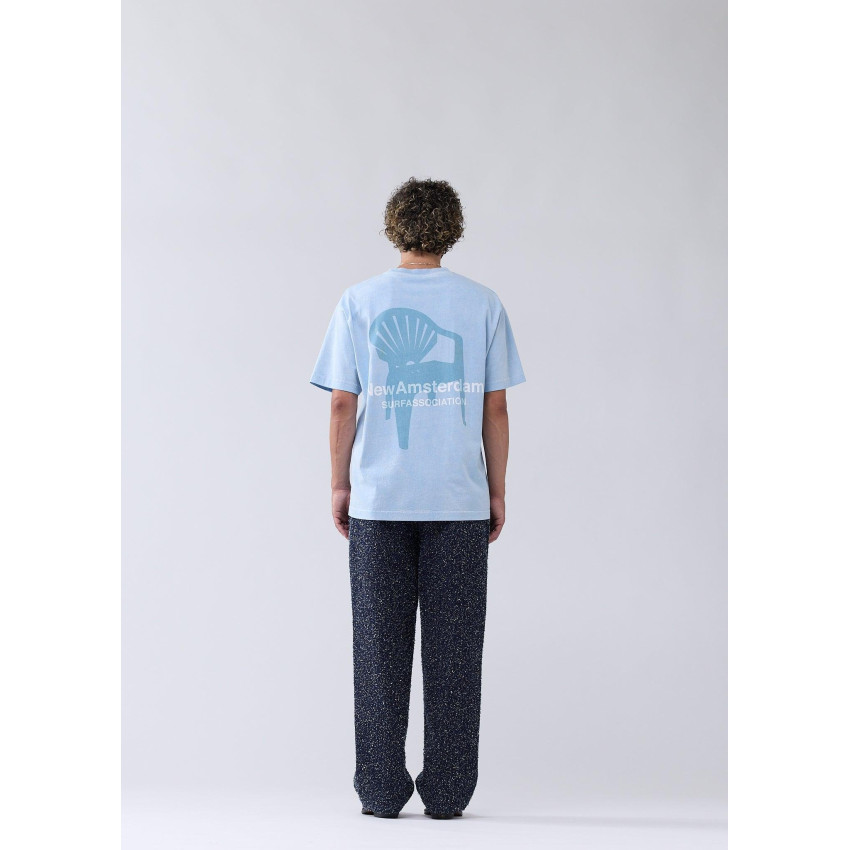 T-Shirt Homme New Amsterdam Surf Association CHAIR Bleu Ciel Cloane Vannes