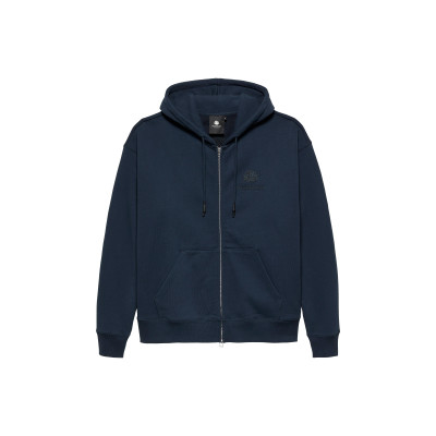 Sweat à Capuche Zippé New Amsterdam Homme LOGO ZIP-UP Bleu Marine Cloane Vannes