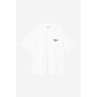 T-Shirt Homme S/S SIGNATURE SCRIPT Blanc Cloane Vannes I033828 00A 0D2 3CF