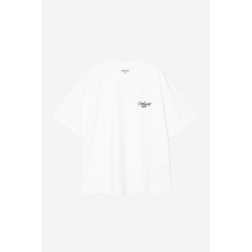 T-Shirt Homme S/S SIGNATURE SCRIPT Blanc Cloane Vannes I033828 00A 0D2 3CF