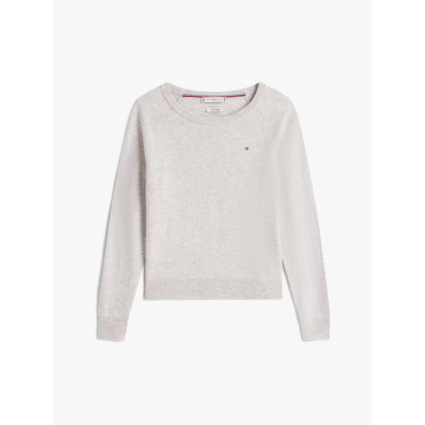 Pull Femme Tommy Hilfiger WOOL CASH Gris Clair Cloane Vannes WW0WW47470 P61