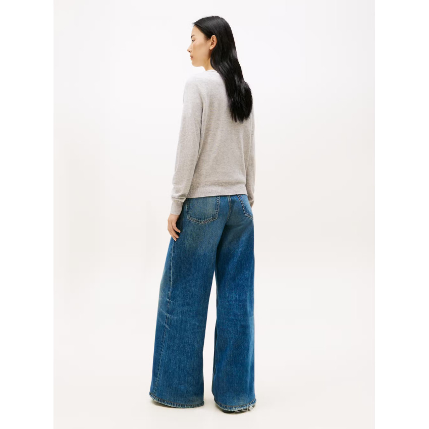 Pull Femme Tommy Hilfiger WOOL CASH Gris Clair Cloane Vannes WW0WW47470 P61