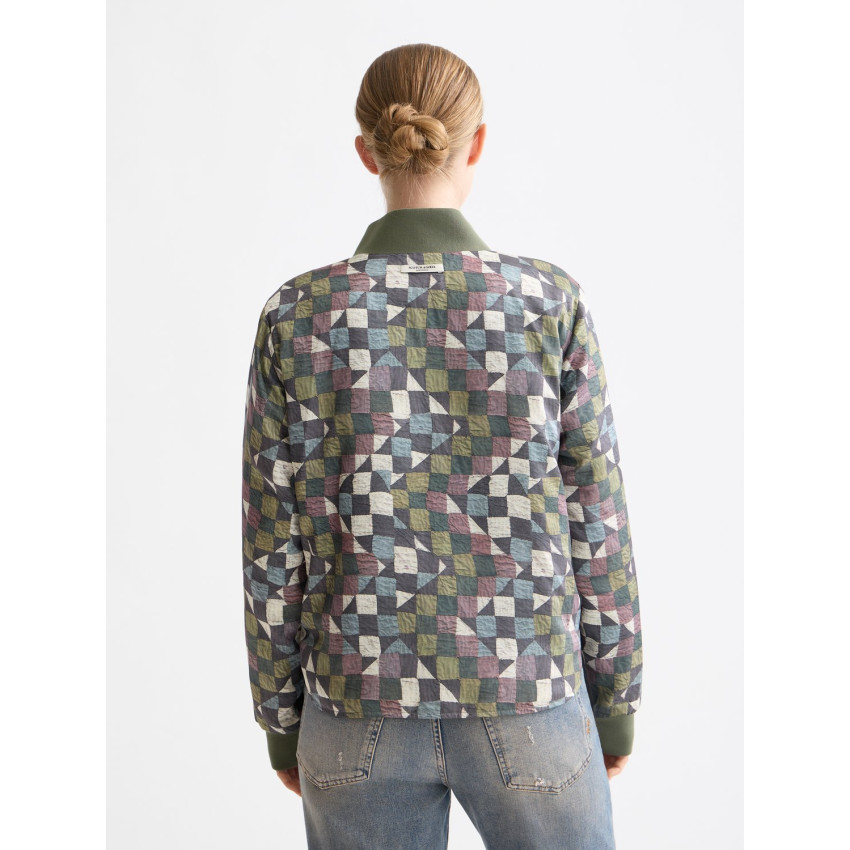 Blouson Réversible Scotch & Soda Femme QUILTED Kaki Cloane Vannes U9G00901T U360