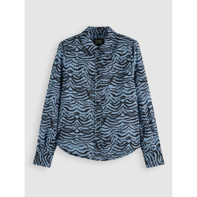 Chemise Scotch & Soda Femme PRINTED Bleu Cloane Vannes U9B00853T V457