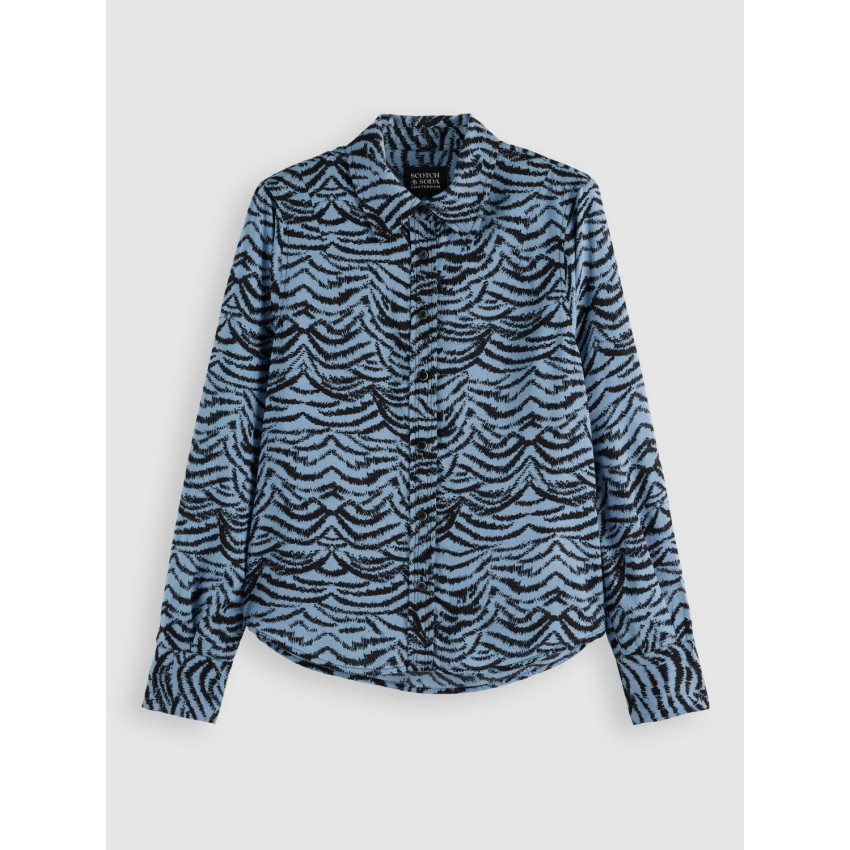 Chemise Scotch & Soda Femme PRINTED Bleu Cloane Vannes U9B00853T V457