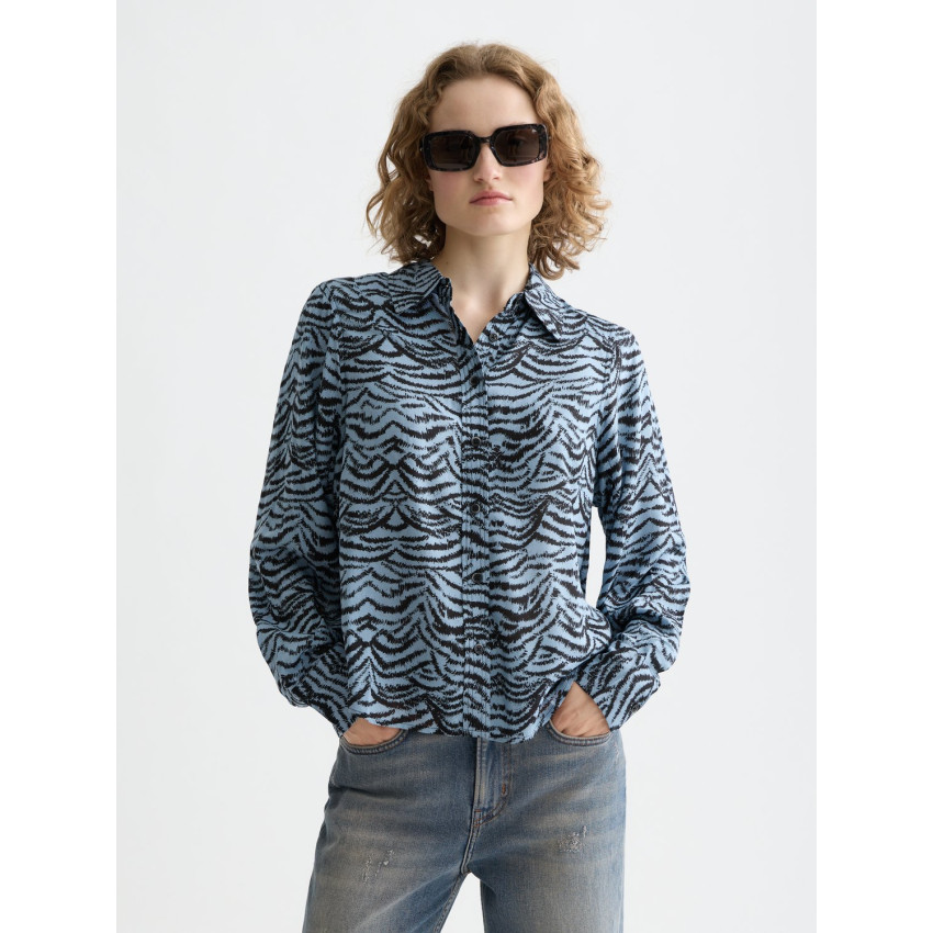 Chemise Scotch & Soda Femme PRINTED Bleu Cloane Vannes U9B00853T V457