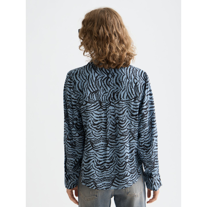 Chemise Scotch & Soda Femme PRINTED Bleu Cloane Vannes U9B00853T V457