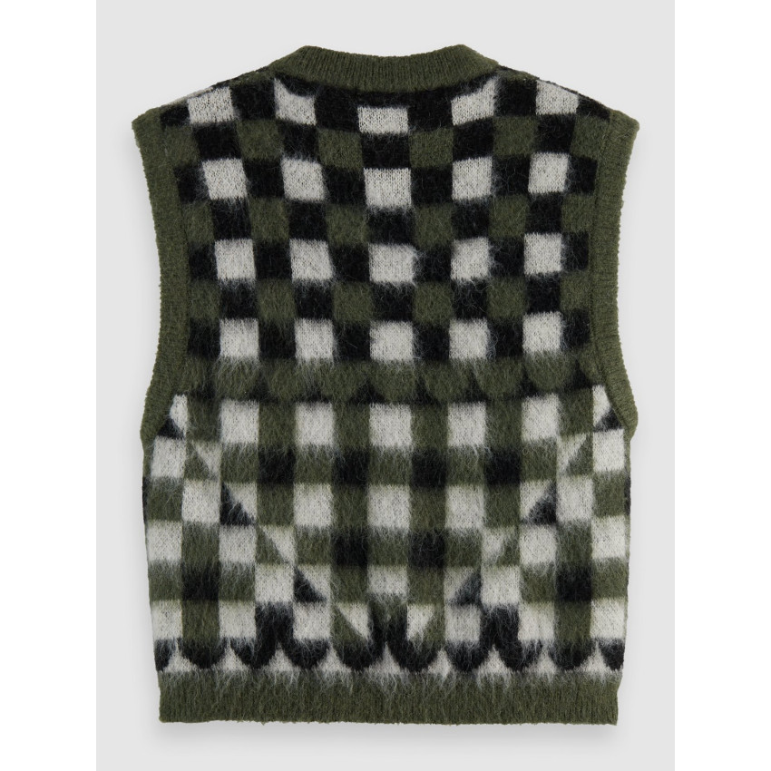 Gilet Sans Manches Scotch & Soda Femme FUZZY Kaki Cloane Vannes U9A01047T U360