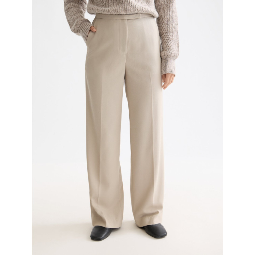 Pantalon Femme Scotch & Soda EDIE HIGH RISE Beige Cloane Vannes