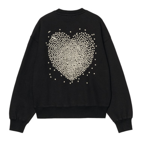 Sweat Femme Carhartt Wip  HEARTS OF HARTTS Noir Cloane Vannes