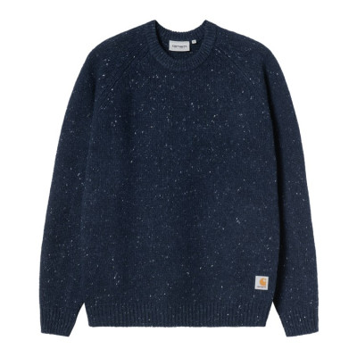 Pull Homme Carhartt Wip ANGLISTIC Bleu Cloane Vannes