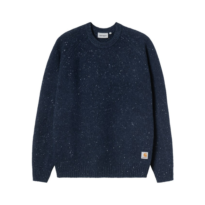 Pull Homme Carhartt Wip ANGLISTIC Bleu Cloane Vannes