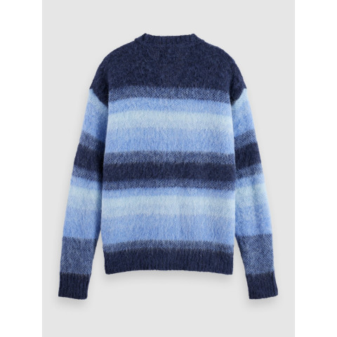 Cardigan Homme ALPACA WOOL Bleu Cloane Vannes 181642 410