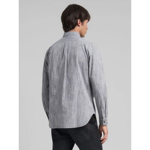 Chemise Replay Homme CHAMBRAY Gris Cloane Vannes M4149A 52818 010