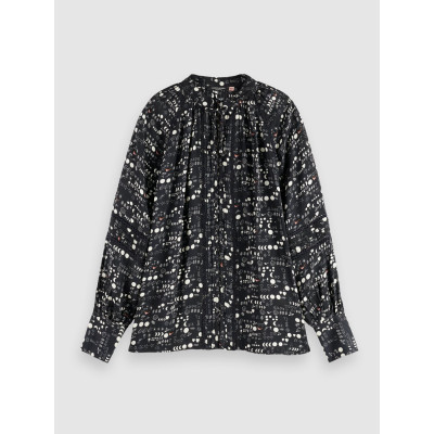 Chemisier Scotch & Soda Femme LACE Noir Cloane Vannes U9B00957T U022