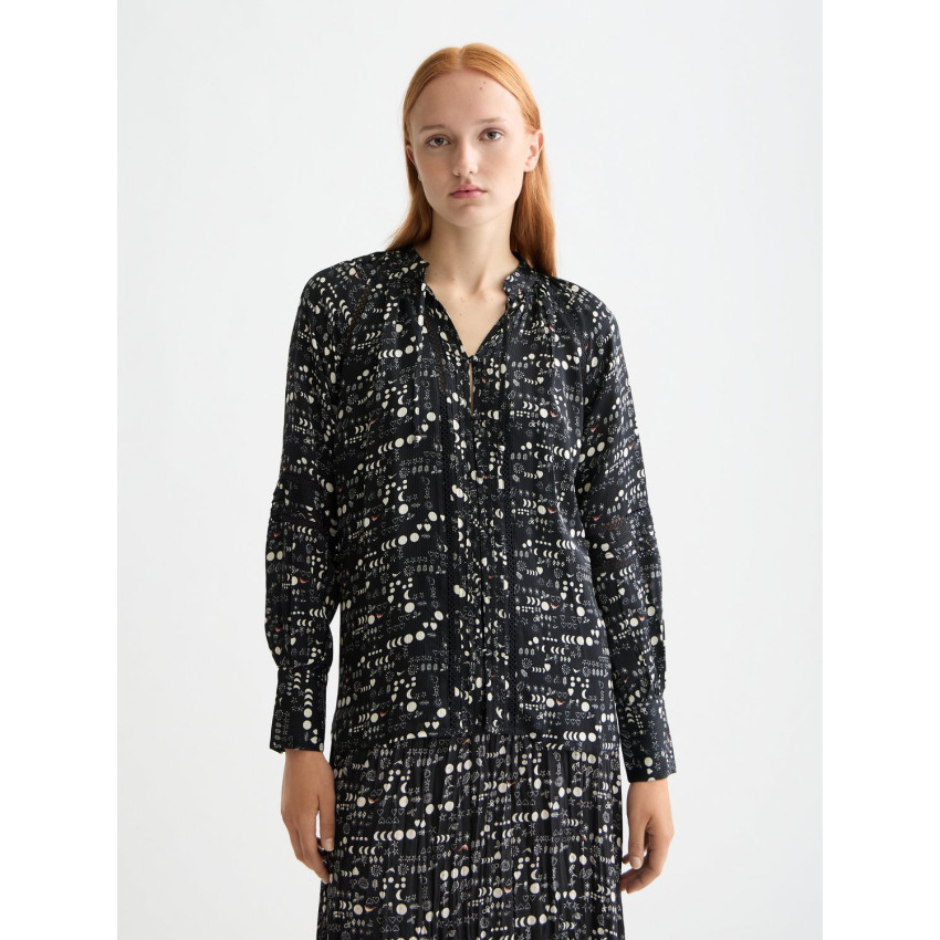 Chemisier Scotch & Soda Femme LACE Noir Cloane Vannes U9B00957T U022