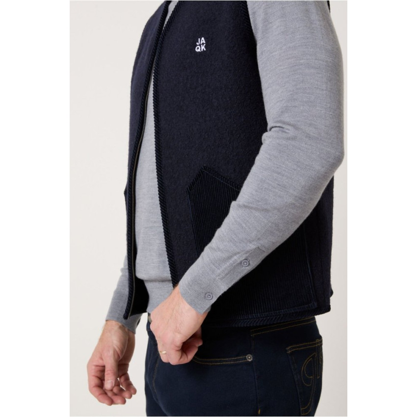 Gilet Sans Manches JAQK Homme GABY Bleu Marine Cloane Vannes