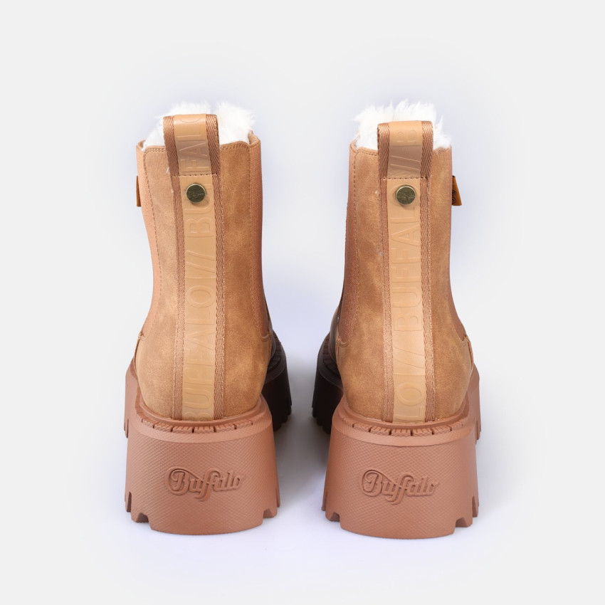 Bottines Femme Buffalo ASPEN WARM Marron Cloane Vannes 1270121