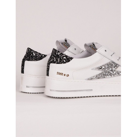 Baskets Femme Semerdjian MAYA Blanc et Argent Cloane Vannes