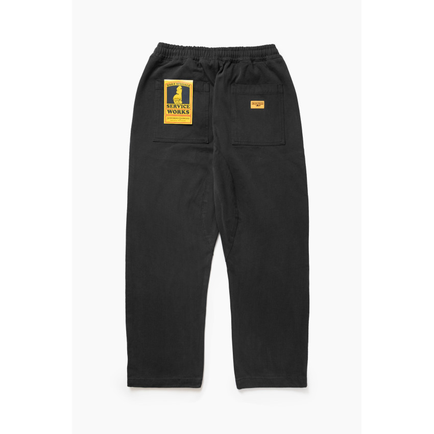 Pantalon Homme Service Works MOLESKIN CHEF PANTS Noir Cloane Vannes